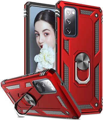 LeYi Compatible for Samsung Galaxy S20 FE 5G Case with Ring
