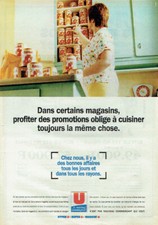 Publicité Advertising  820 1996  Hyper Super Marché U  bonnes affaires promotion