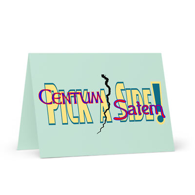 ''Centum vs Satem'' Greeting card Philology Linguistics Languages PIE Funny