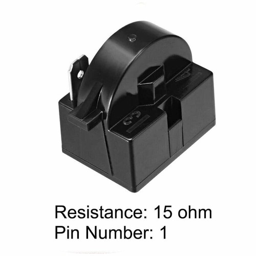 1 pz frigorifero relè di avvio PTC 15 ohm 1 pin protezione relè compressore nero - Foto 4 di 8