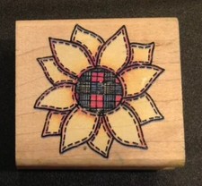 Rubber Stampede Country Sunflower Rubber Stamp A1322E