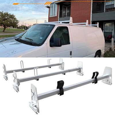 Cargo Van Roof Ladder Racks Fit for Chevy Express GMC Savana Van W/Rain ...