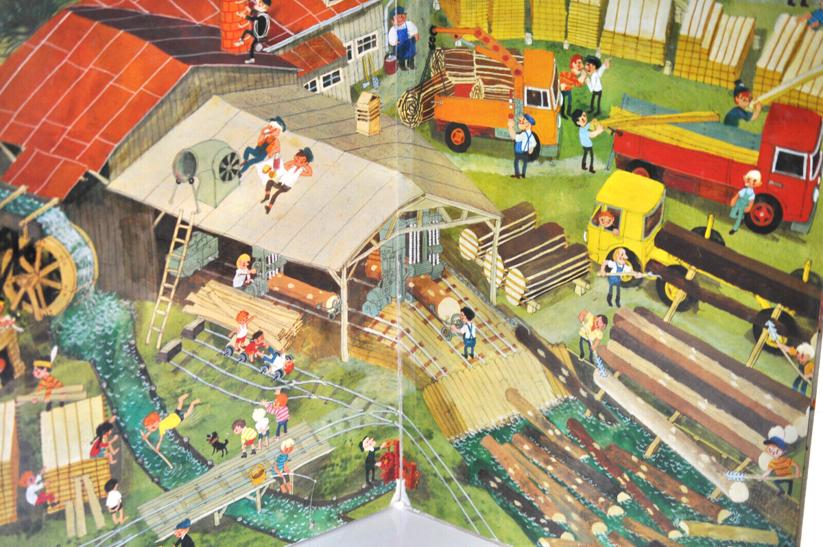 1980 Das Riesenbilderbuch Von Ali Mitgutsch Large Picture book 24