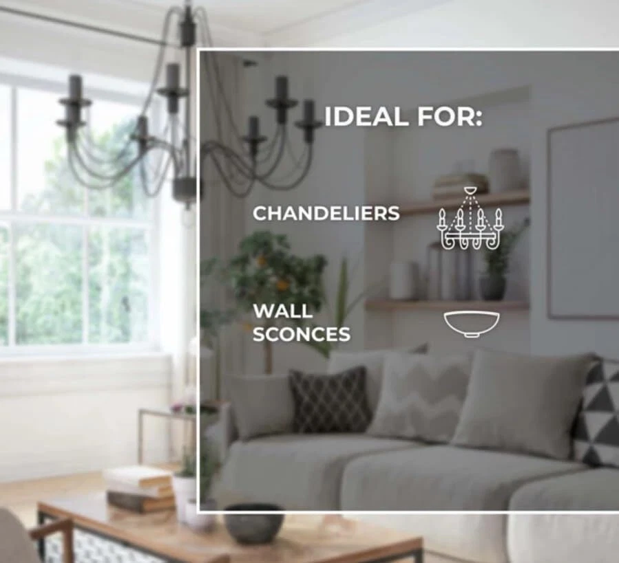 Diodesy 4PK LED Spunlite Light Bulb Satin C15, E26, All Dimmer, 2100K, 4W, 40W - Image 2 of 3