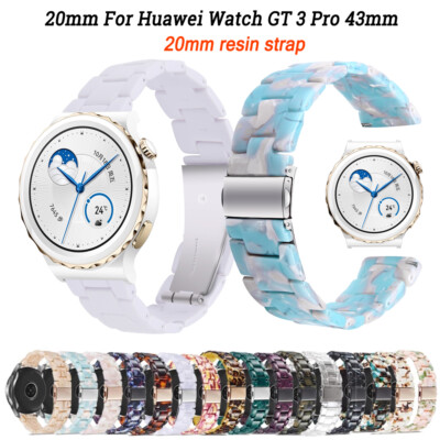 20 22mm Resin Wrist Strap Band For Huawei Watch GT 3 Pro 43mm GT3 GT2 42mm Sport