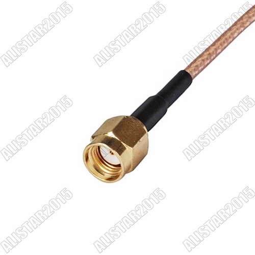 RP-SMA macho enchufe a RP-SMA macho (pin hembra) conector coleta cable coaxial RG316 - Imagen 3 de 4