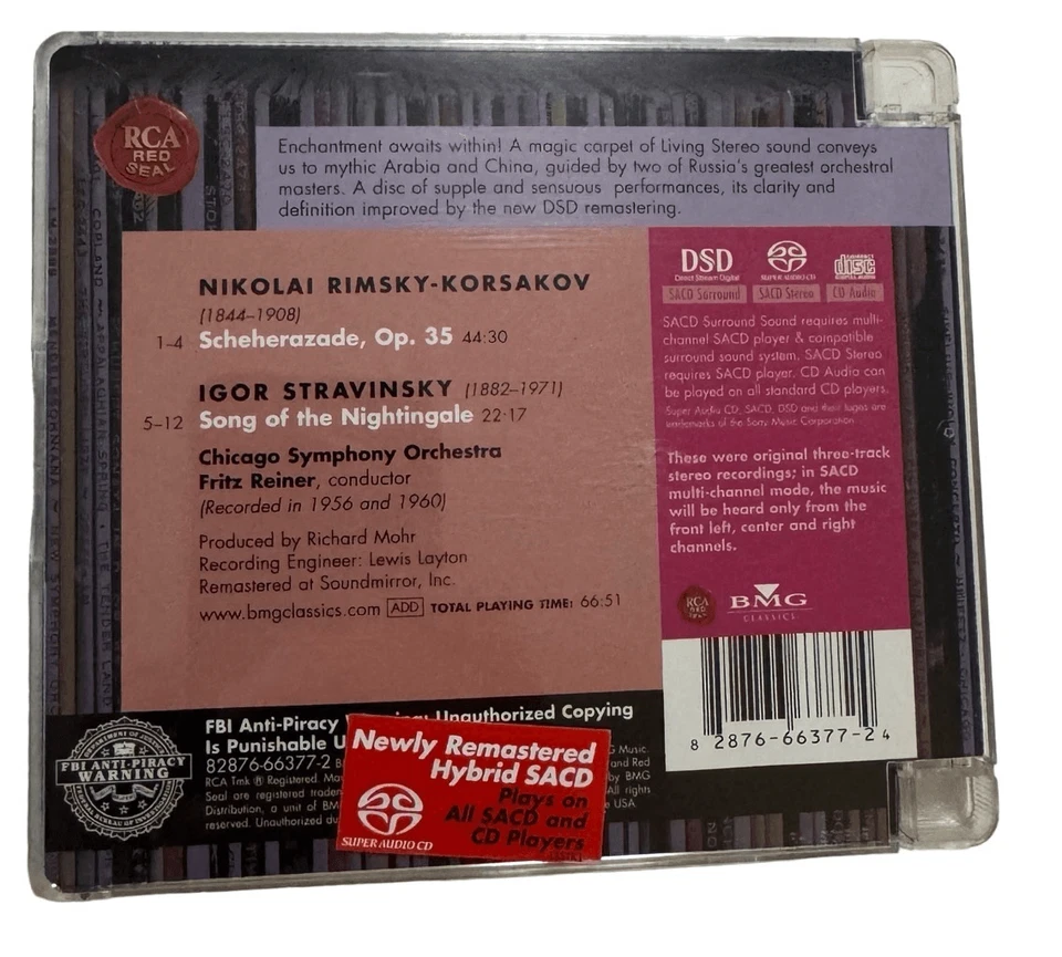 Scheherazade Song of the Nightingale SACD Hybrid CD Rimsky-Korsakov Stravinsky - Image 2 of 4