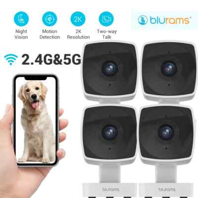 X 4 BUNDLE - Indoor Überwachungskamera 2K, 5GHz/2,4GHz Dual-Band WiFi Night Vison