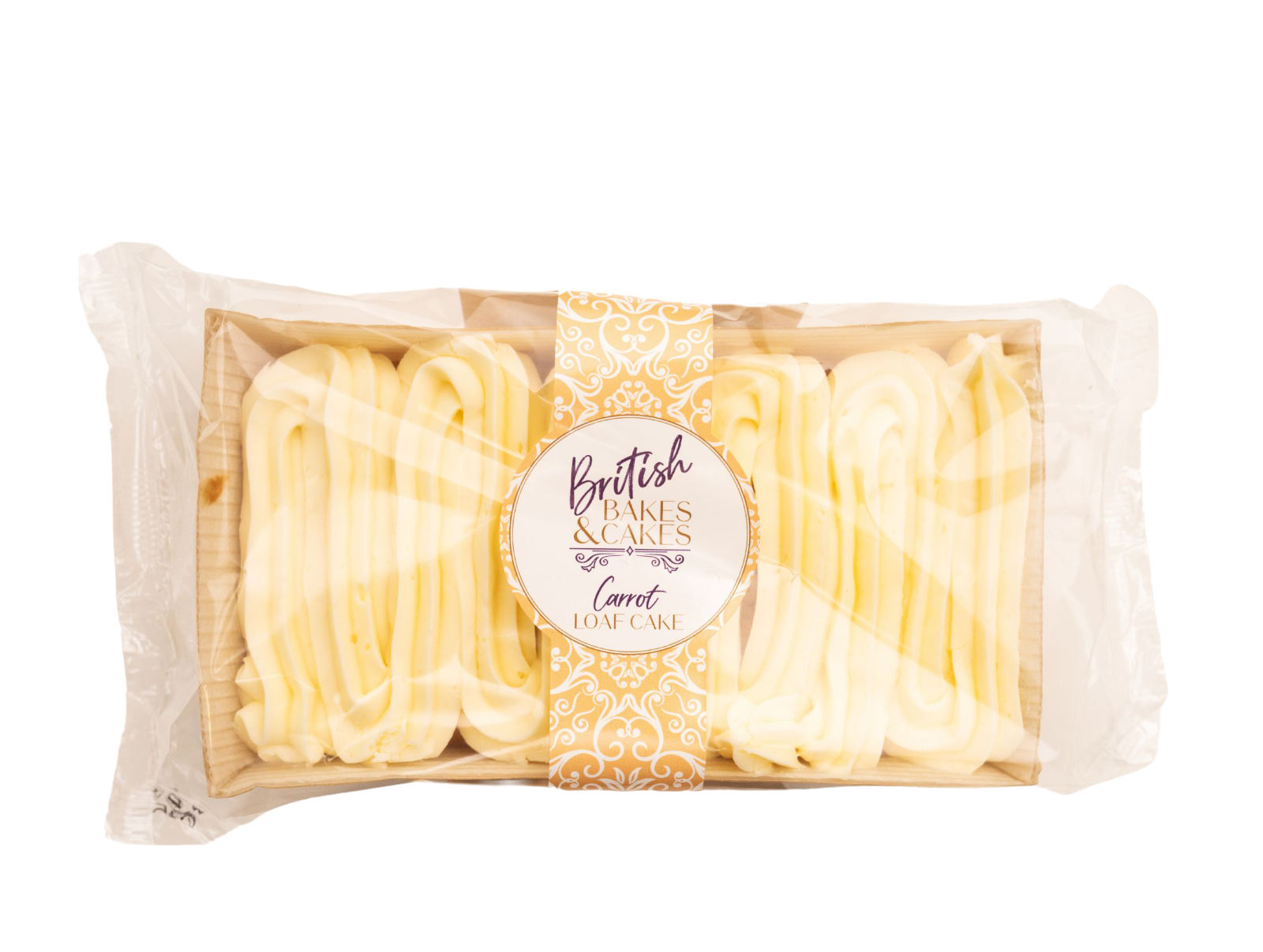 British Bakes & Cakes Iced Carrot Loaf Cake 290g - Pack of 3