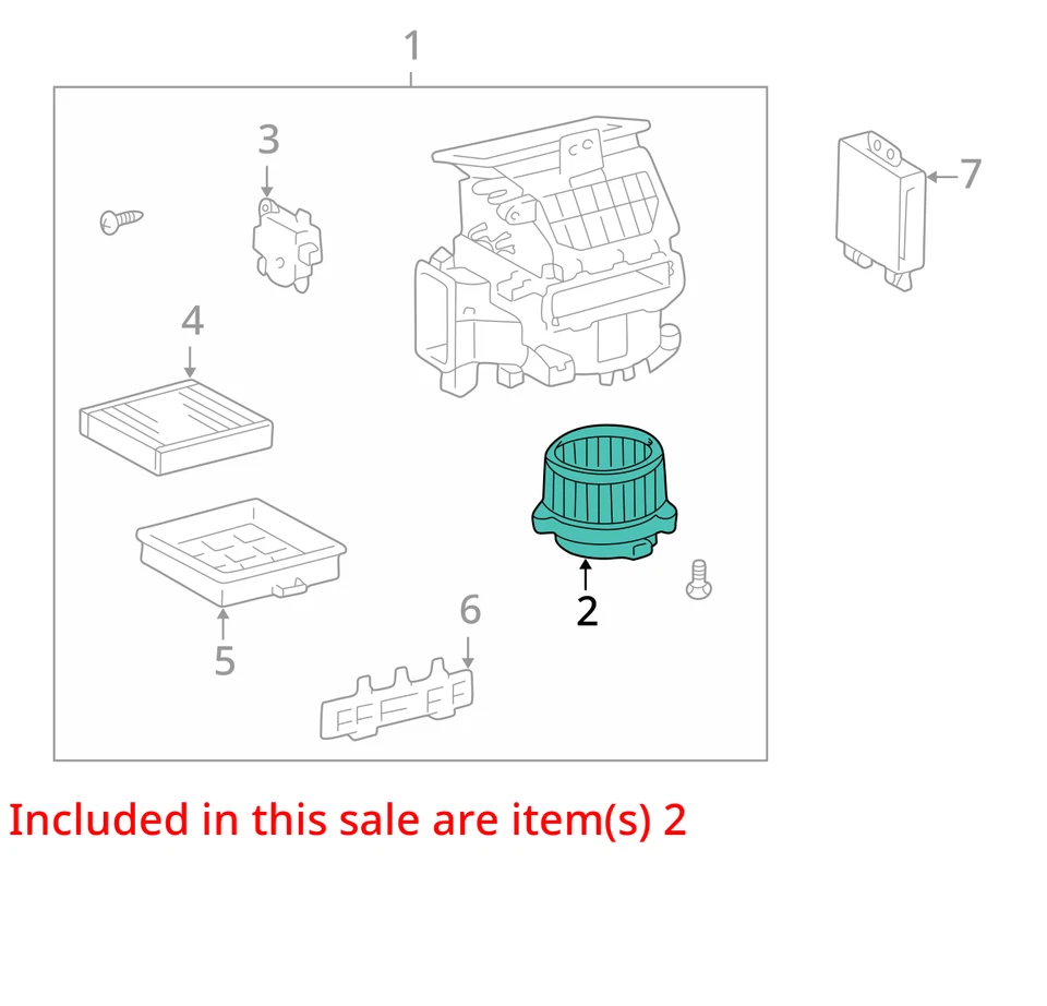 Motor soplador delantero compatible con 01-06 LEXUS LS430 301357 Foto 3 de 4