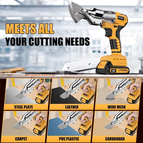 Cordless Sheet Metal Cutter Brushless for De-walt 20v Max Battery(Tool Only),... - Picture 4 of 9