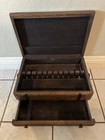 PACIFIC SILVERCLOTH Vintage Wooden Flatware Silverware Mahogany Storage Box Case — photo 6