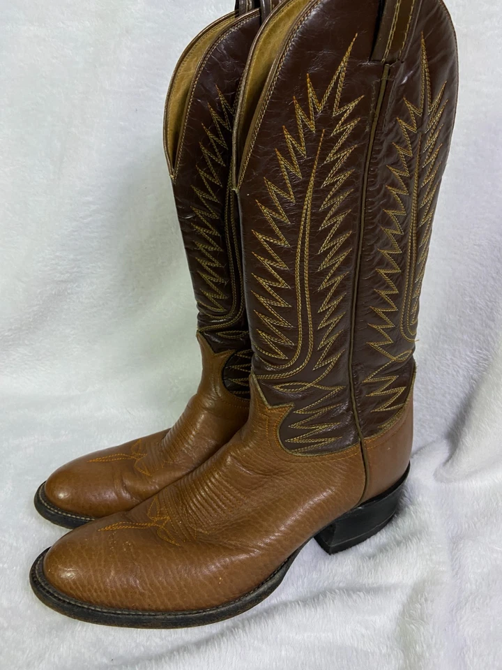 Botas de Vaquero Tony Lama Dos Tonos Mujer Etiqueta Negra Talla 8 B (Est. Ver fotos) Foto 2 de 4