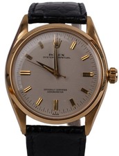 Rolex Oyster Perpetual 34mm 750 Gold Ref. 6564 1957 NOS rare Chronometer