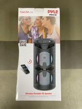 Pyle Portable Bluetooth PA Speaker - 200W Dual 4 Rechargeable Outdoor BT Karaok