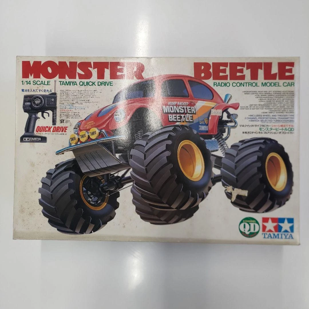 Vintage Tamiya Quick Drive QD Monster Beetle 1/14 RC Car 46007 NIB
