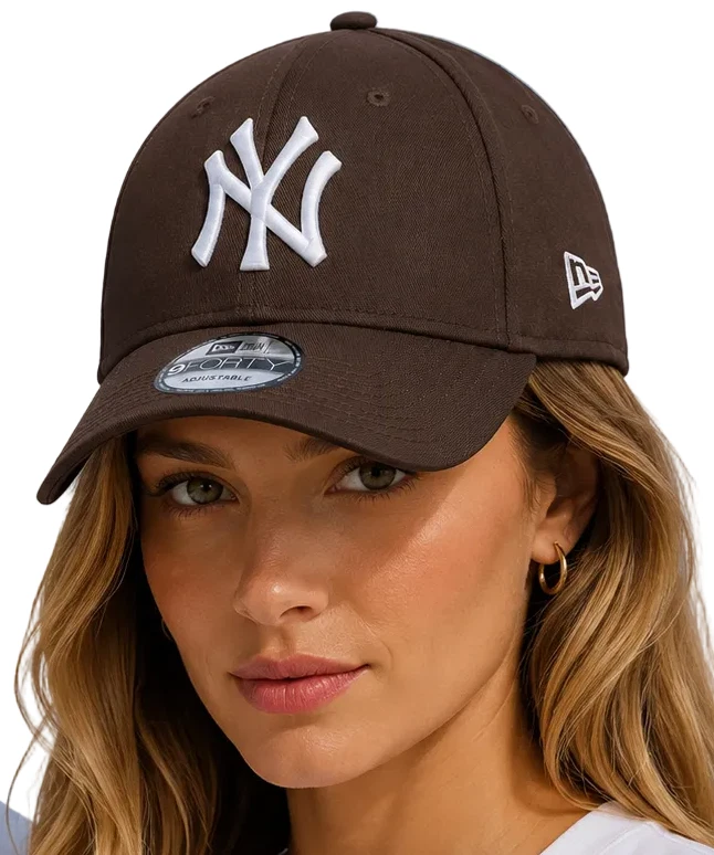 New Era Casquette Baseball Ajustable New York Yankees Marron 9Forty - Photo 3/4