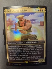 Magic: The Gathering Guile, Sonic Soldier Secret Lair Foil Rare Street Fighter