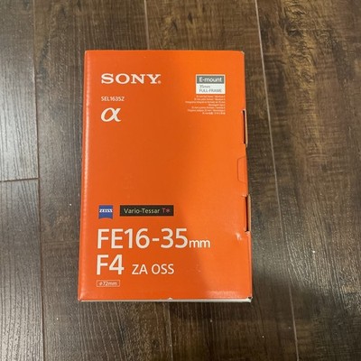 Sony Vario-Tessar T* FE 16-35mm f/4 ZA OSS E-Mount Lens Box And Inserts Only