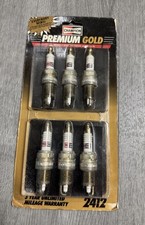 1 Pack Of 6 New Old Stock 2412 Champion Premium Gold Spark Plugs Free Shipping