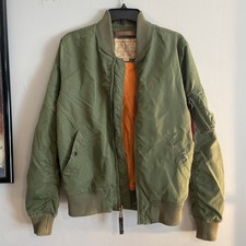 Alpha Industries MA-1 Flyer's Flight Bomber Jacket Small Oi! Skinhead Punk Skin