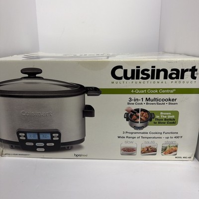 Cuisinart MSC-400 3-In-1 Cook Central 4-Quart Multi-Cooker | eBay