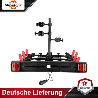 Fahrradträger für 3 Fahrräder 3 E-Bike Heckträger abklappbar Neu