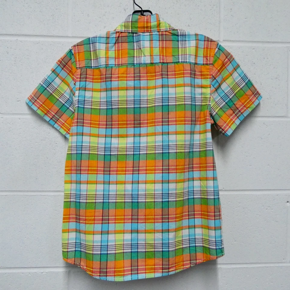 Crazy 8 Niño Grande 10-12 Botones Delantero Camisa Manga Corta Top Foto 4 de 4