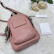 Marc Jacobs Mini Leather Backpack Pink 2Way Crossbody Bag Unused Authentic