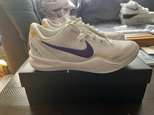 Nike Kobe 8 Protro Lakers Home (HF9550-100) Men’s 8.5 w/ ORIGINAL BOX