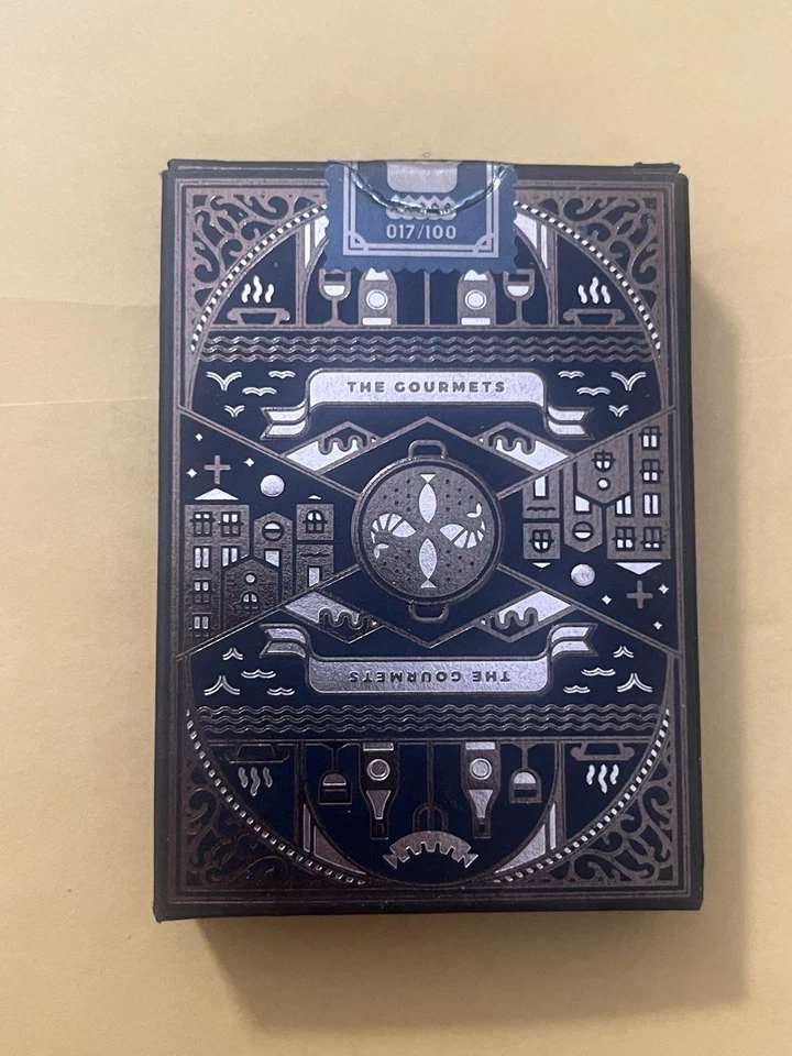 豪华美食家 限量 017/100 玫瑰金镀金卡 停产卡 罕见 — 第 3/4 张图片