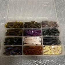Gary Yamamoto Worms Lot of 300+ Pieces, Including Grubs, Senkos, and Cut Tails