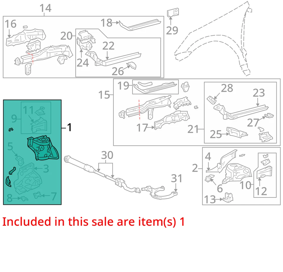 ADEQUADO PARA 2009-2010 PONTIAC VIBE PANEL FRT COM H 19183839 - NOVO FABRICANTE DE EQUIPAMENTO ORIGINAL 19183839 - Imagem 2 de 3