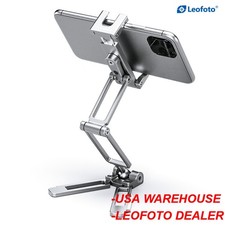 Leofoto PS-4 Foldable Multi-Functional Smartphone Clamp Silver