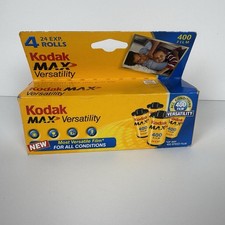 Kodak MAX Versatility 400 Film 35mm Color Print 4 Rolls 24 Exp 12/07 - 3 ROLLS