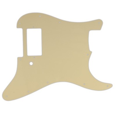Pickguard Single Humbucker Fender Stratocaster Solid Cream