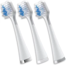 Waterpik Triple Sonic Tooth Brush Heads Replacement, Complete Care, STRB-3WW, 3