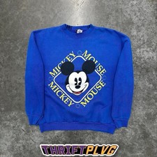 Vintage 90s Disneyland Mickey Mouse Pullover Sweatshirt Crewneck Size L