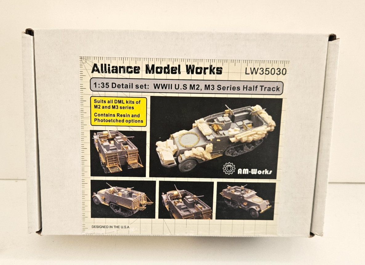 1/35 ALLIANCE MODEL WORKS DETAIL WWII US M2 M3 HALFTRACK #LW35030 PE RESIN USED