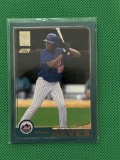 Jose Reyes Rookie Card 2001 Topps Traded T242 Mets RC. rookie card picture