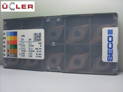 10 X SECO DNMG 150608-MF2,TH1000 WENDESCHNEIDPLATTEN CARBIDE INSERTS