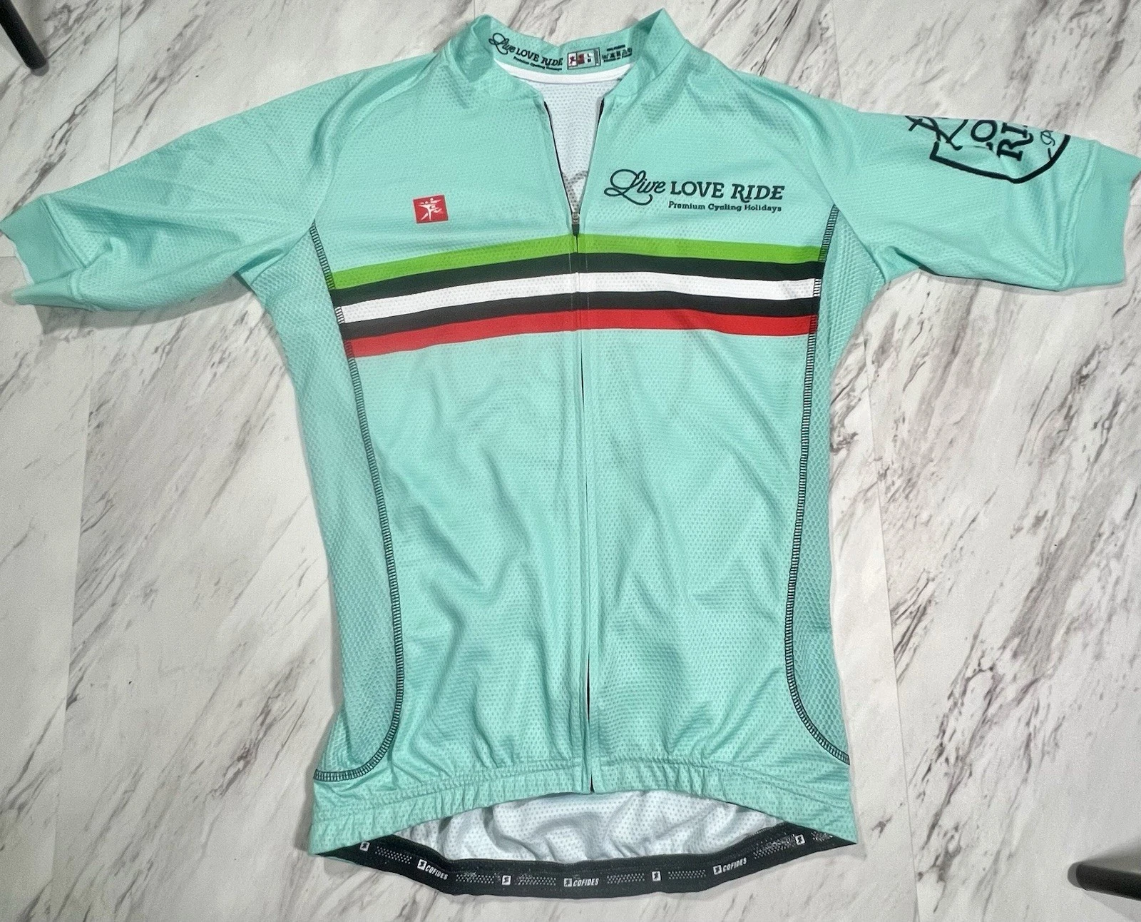 Live Love Ride Portugal Cycling Jersey Mens L 40 Cofidis Pro Style #9