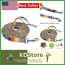 Durable Nylon Dog Leash 12ft 30ft Long Training Recall Agility Lead for All S...