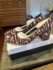 Nine West Tiger Print Jolandap2 Block Heel Pump Shoes Women's Sz 9 M NEW In Box