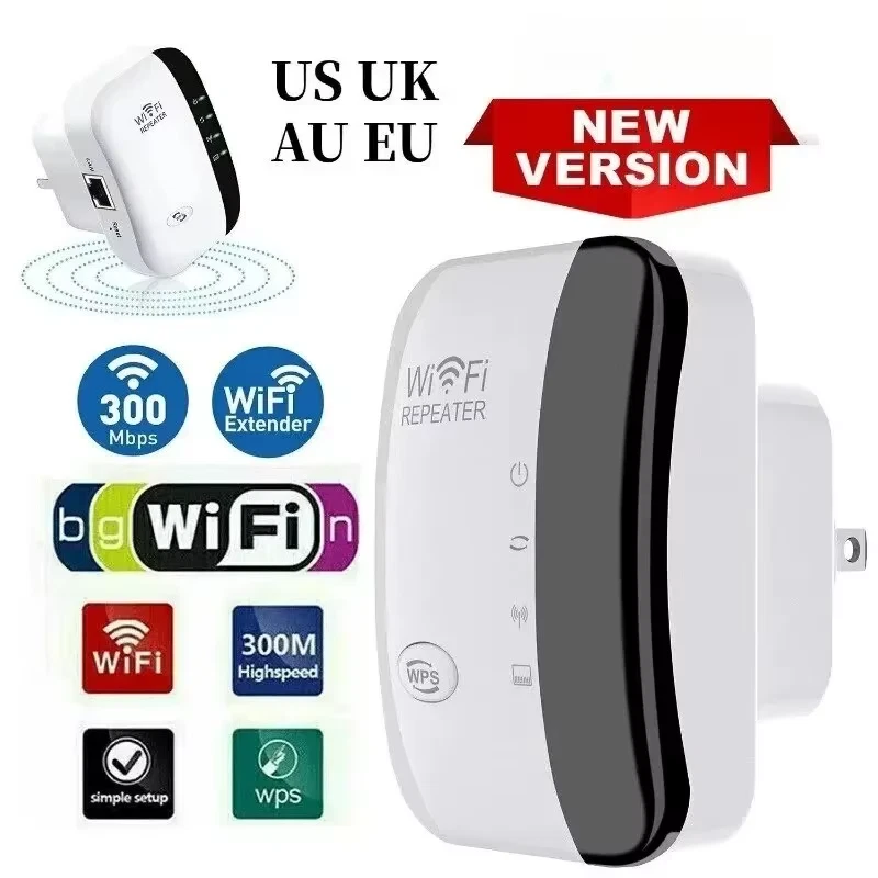Wireless Signal Booster Wifi Extender Small Steamed Bun Network Repeater - Immagine 2 di 4
