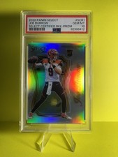 2020 Panini Select #scr1 Joe Burrow Select Certified Rookie silver Prizm PSA 10
