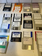 Vintage PC 3.5 Floppy Disk Software OS Programs 3 1/2 Inch DOS Windows