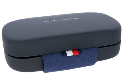 Tommy Hilfiger Sonnenbrillenetui Navy Hartschale + Tuch | Unisex | Neu