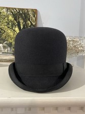 Becker Brothers Bowler Hat 6 3/4 Fur Felt Derby Vintage Antique 1930s 1940s Era