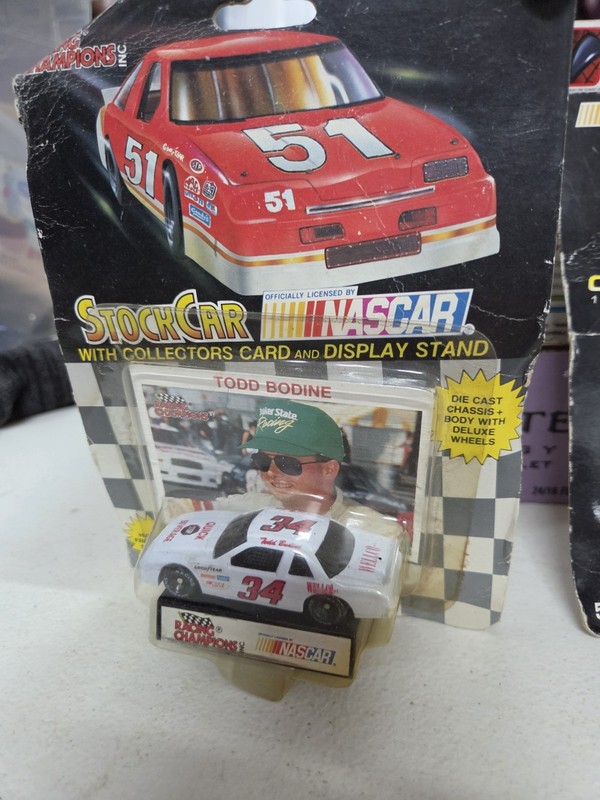 Racing Champions 1:64 NASCAR Todd Bodine #34 Chevy Diecast w/ Stand
